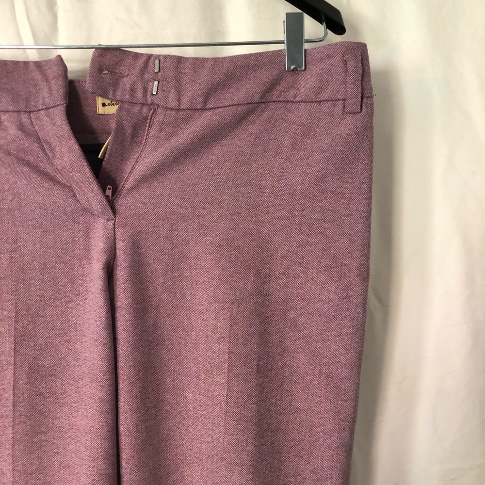 Elevenses Dress Pants in Purple Wool